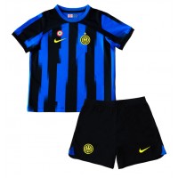 Dječji Nogometni Dres Inter Milan Domaci 2023-24 Kratak Rukav (+ Kratke hlače)